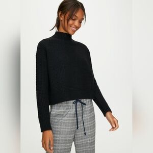 The Group Babaton Cashmere Black Textured Sweater